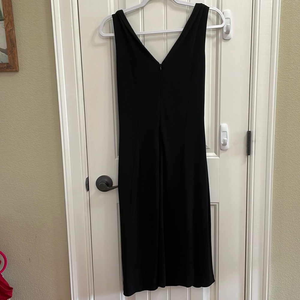🎉Sutton Studio black twist front midi dress.  10 - Picture 3 of 6